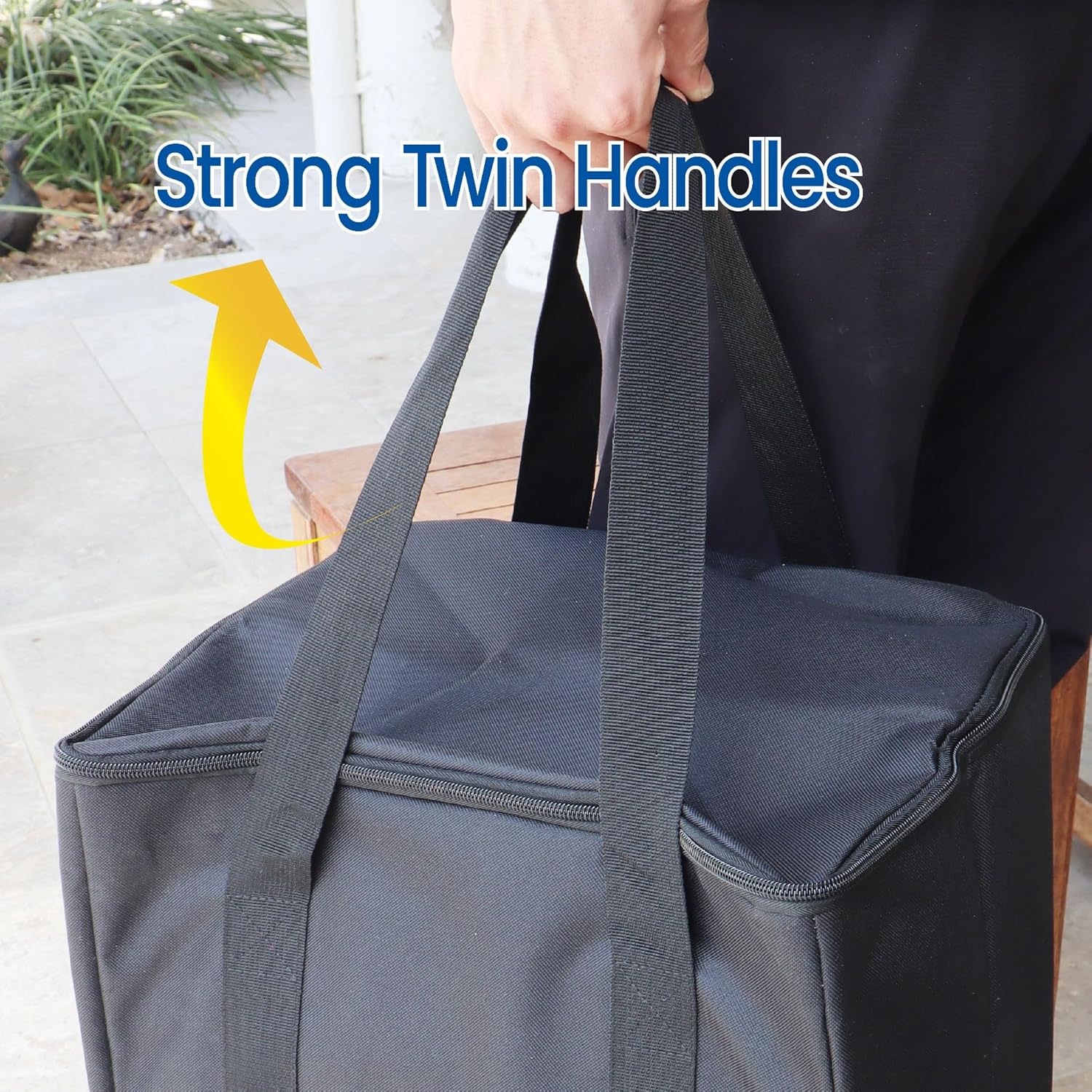 White Magic Large Insulated Cooler Bag for Handy Trolley Basket Cart, 55 Litre Capacity image number 4