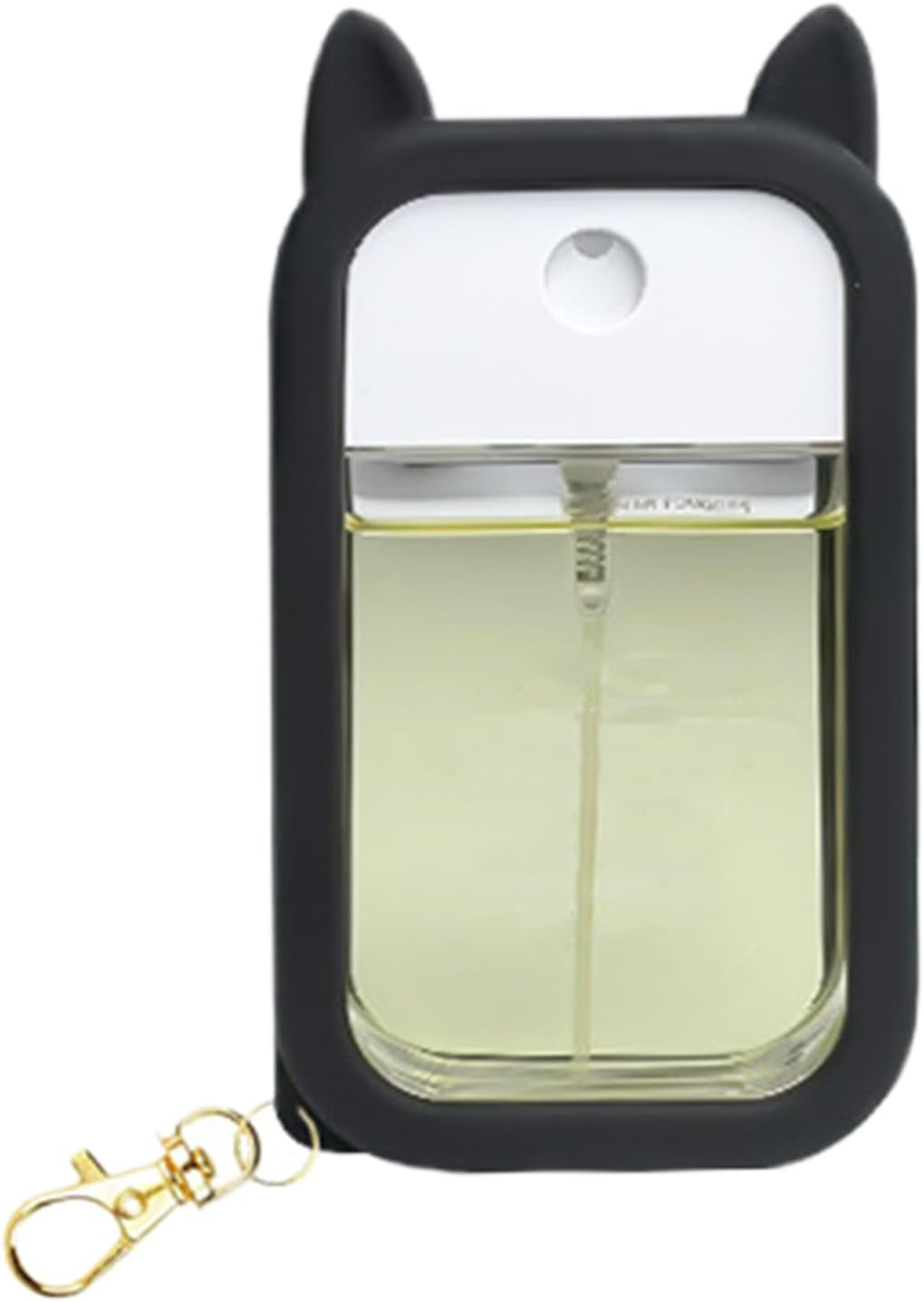 Veasbuu Hand Mist Spray Case - Cute Ears Silicone Bag Accessory,Travel Size Holder Case with Keychain,For Men Outdoor Travel Trip Car Beach Park Workplace School Mall Public