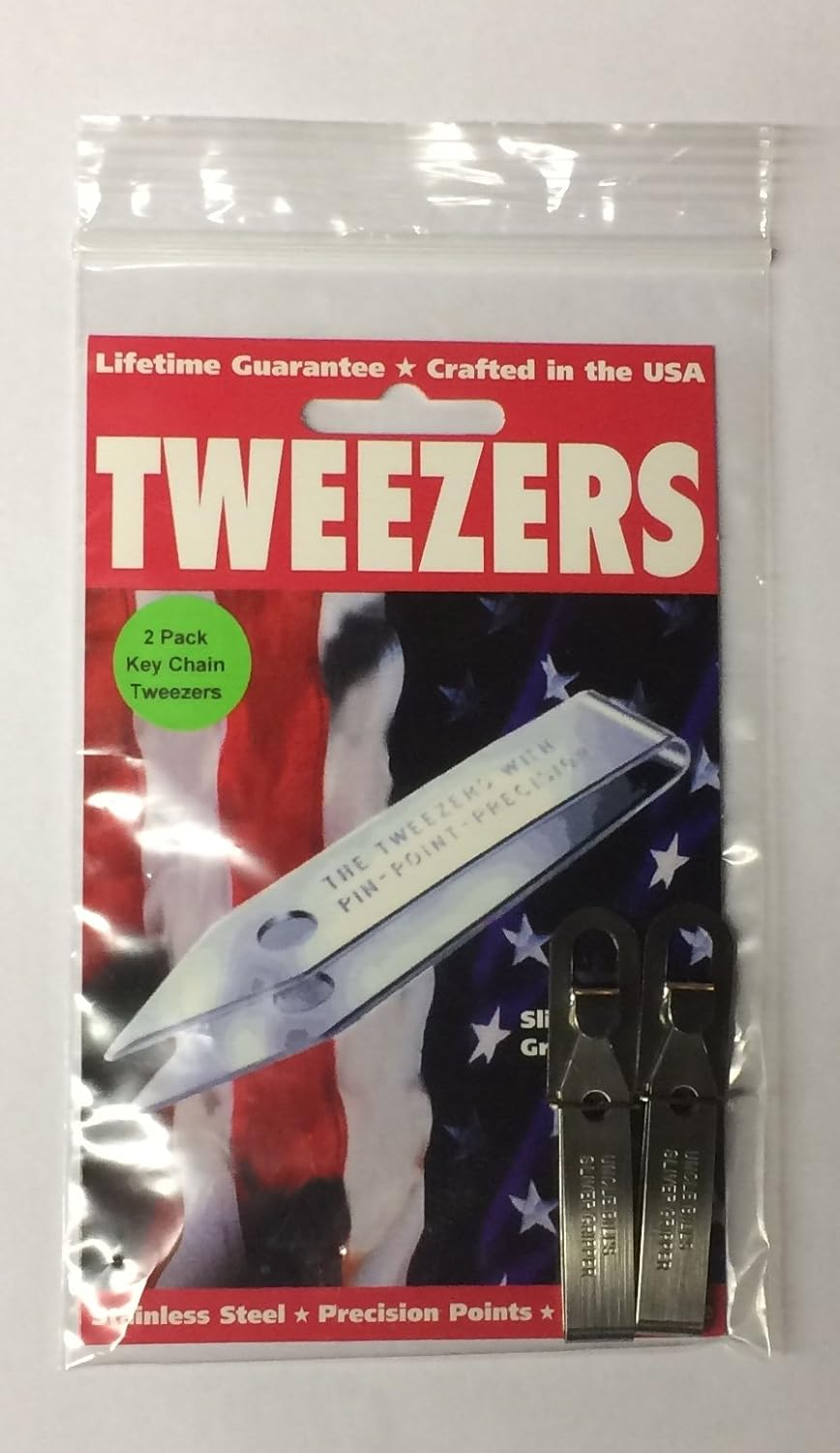 2 Pack Uncle Bills Sliver Gripper Precision Tweezers
