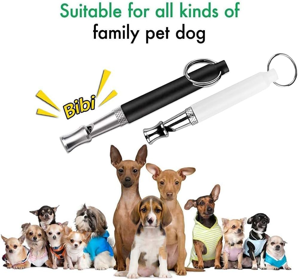 Dog Whistles for Recall, 4Pcs Recall Pet Training Whistles,Dog Whistle Training, Silent Whistle for Dog Recall,Ultrasonic Dog Whistle,Portable Recall Dog Training Whistles with Lanyard, Black image number 3