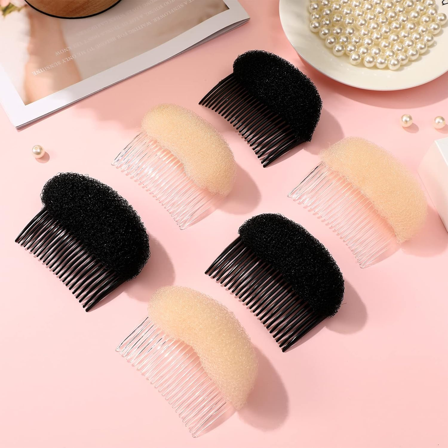 Beaupretty Bump It up Volume Inserts Hair Comb 6 Hair Volumes Hair Base Bump Hair Pad Volume Insert Bump up Hair Accessories for Sponge image number 4