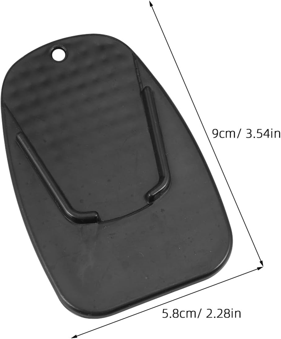 Ipetboom 5Pcs Black Motorcycle Kickstand Puck Set &ndash; Universal Side Stand Parking Extension Pad &ndash; Motorbike Sidestand Protector Plate for Outdoor and Garage Use
