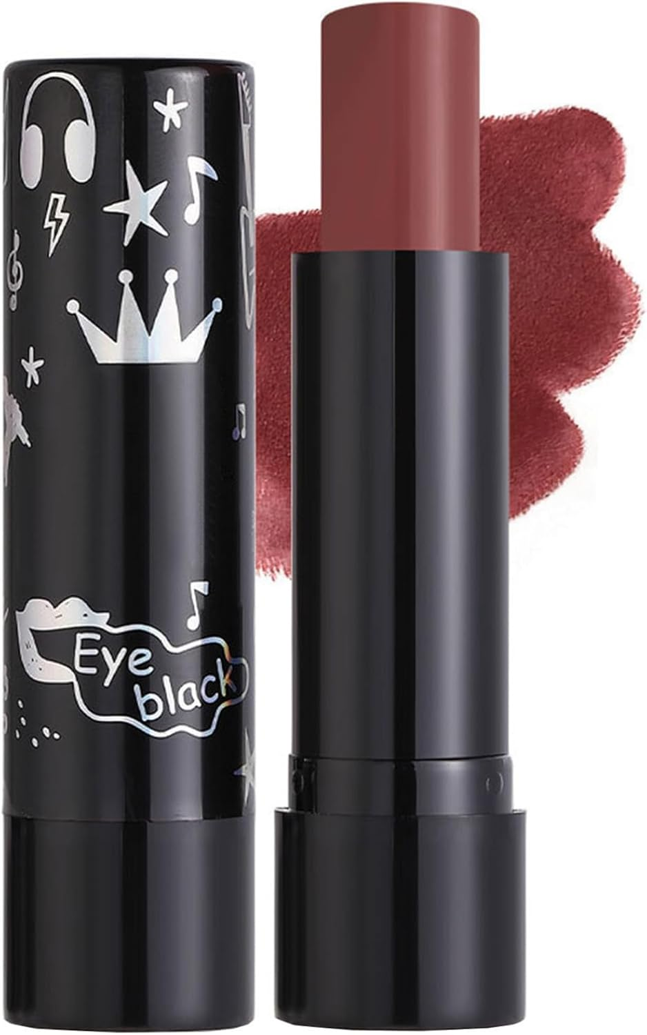 Yhong Matte Liquid Lipstick Waterproof Smudge Proof Long Wearing Lip Color Creamy Smooth Application Black One Size