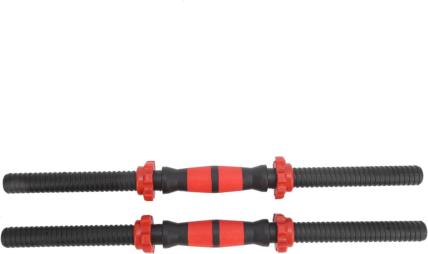POENVFPO 50Cm Dumbbell Bars with Customizable Exercise Modes, Non-Slip Rubber Grip Handles for Full Body Workout, 2 Dumbbell Bars + Nuts for Strength Training image number 5