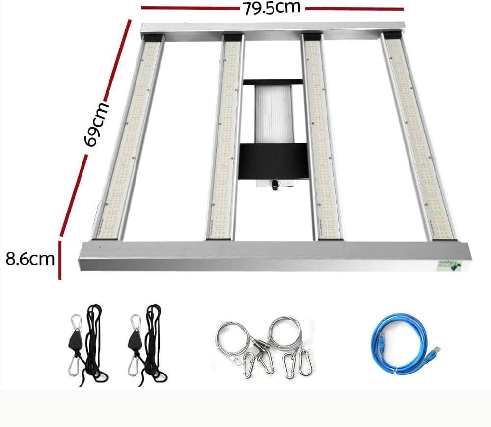 Green Fingers Led Grow Light 3000W Full Spectrum Indoor Plant Lights Vegetable Seeds Flower Growth UV Lamp Plants for Garden Greenhouse Grows Tent, with Smart App Control All Stage Silver image number 3