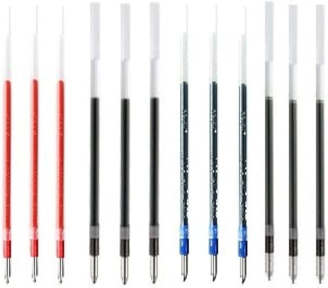 Uni-Ball 4 Color Refills for Uni Jetstream Multi Function Pen, 4 Color Ballpoint Pen(Msxe510007), Fine Point 0.7Mm, 4 Color Refills, SXR-80-07, 12 Total Value Se