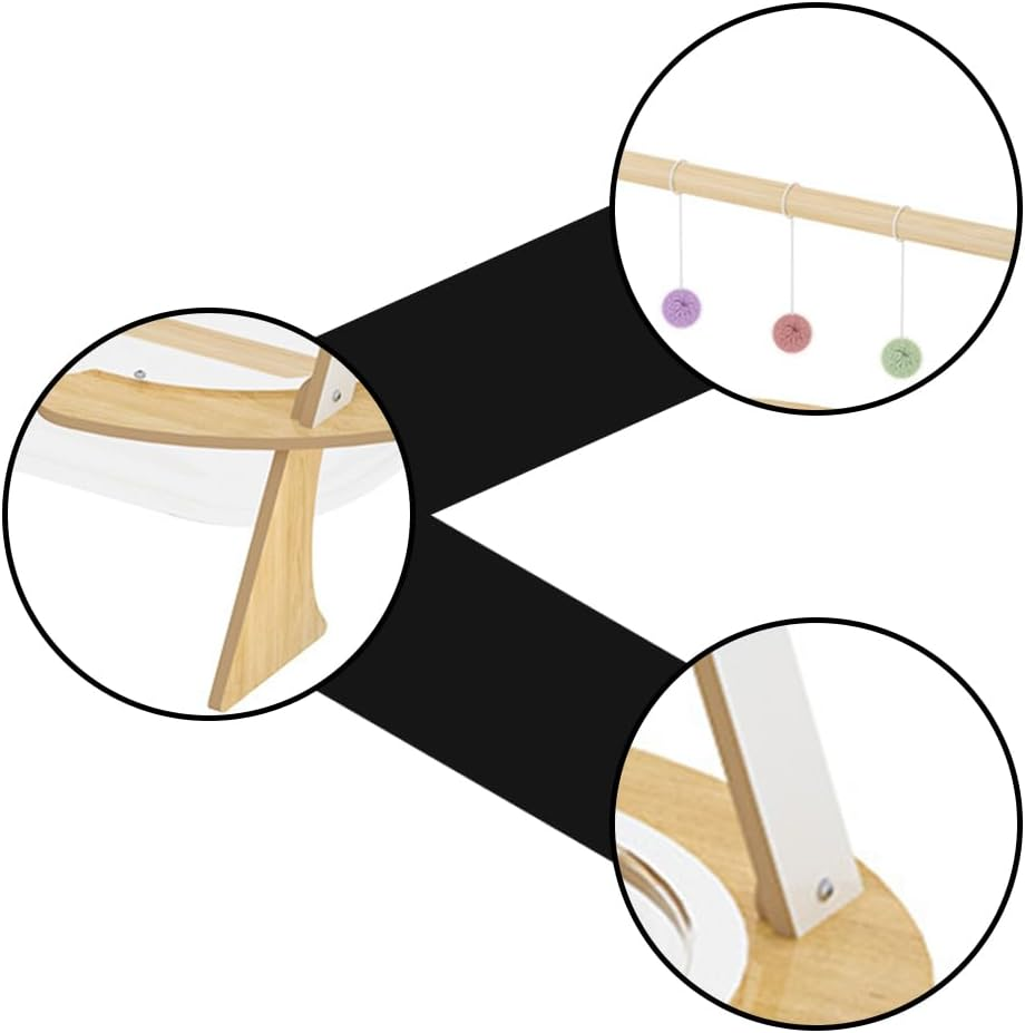 TOMVAES Cat Hammock Space Clear Capsule Cat Bed Semi Enclosed Pet Cat Nest Easy to Assemble for Dog Kitty Playing image number 6