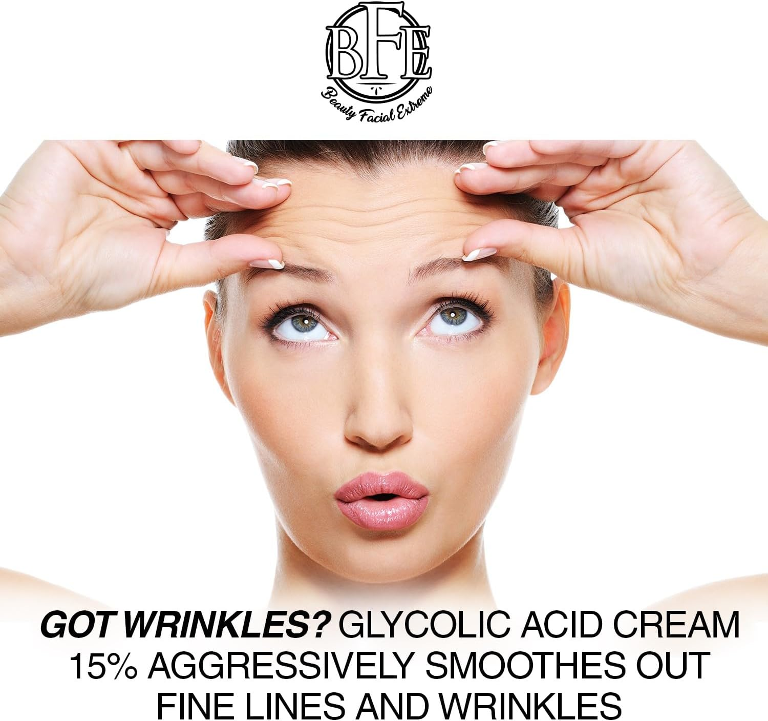 Glycolic Acid 15% Anti-Wrinkle Cream- Extra Strength Alpha Hydroxy Acid Enhanced with Green Tea Extract. Improves Complexion & Smooths Out Fine Lines & Wrinkles. image number 3