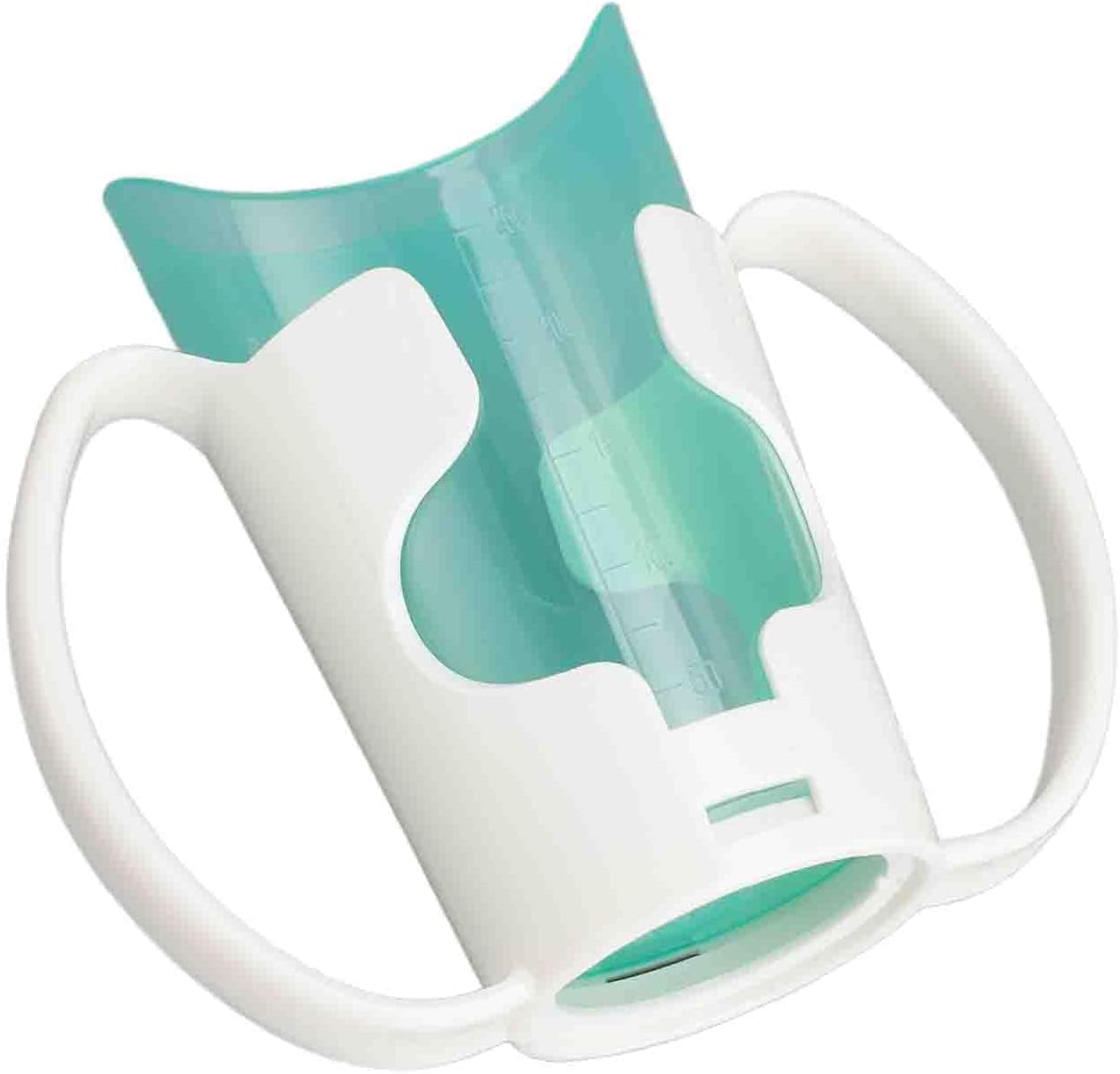Nosey Cups, Patient Care Food Liquid Drinking Cup Mug with Holder, Beveled Mouth Handicap Cups for Elderly Care, Lightweight Drinking Cup for Elderly Adults Care Living Hospital image number 2