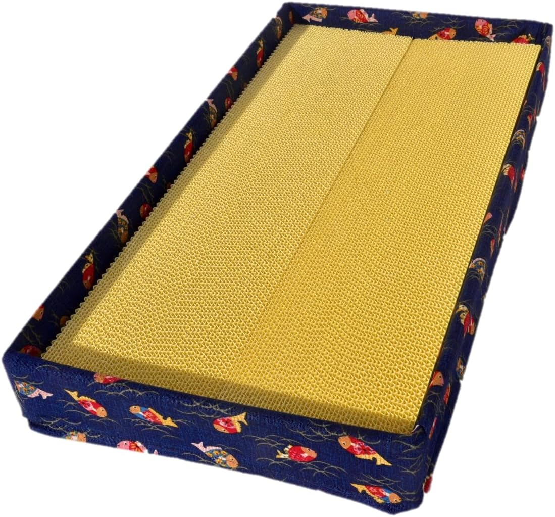 Tono Core Co., Ltd. Color Nail Sharpener (Goldfish Cream) Wide Type with Frame Powder Cat Claw Sharpener Made in Japan Heavy Duty image number 1