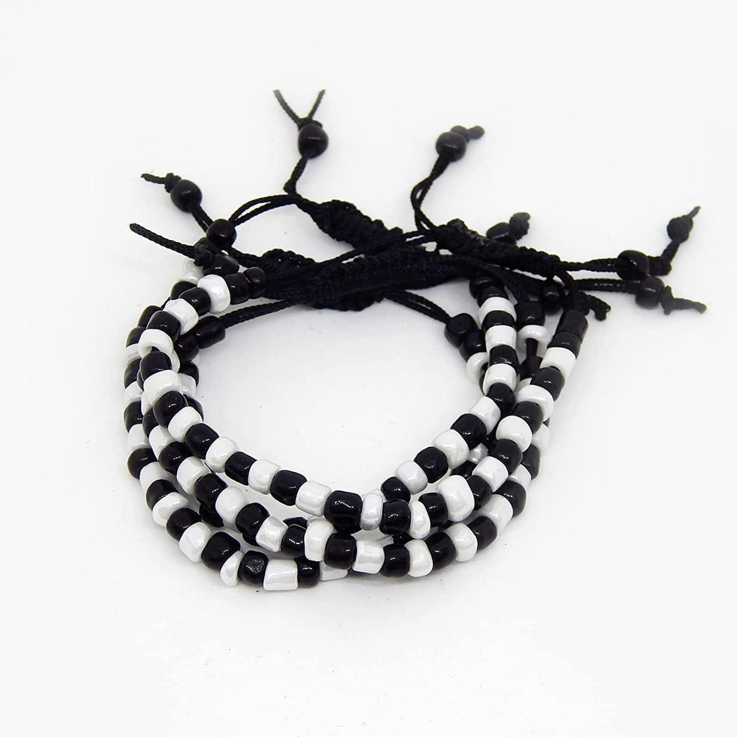 S,S Store Baby Najariya Black and Silver Baby Nazariya Set of 2 Pair, Mix image number 2