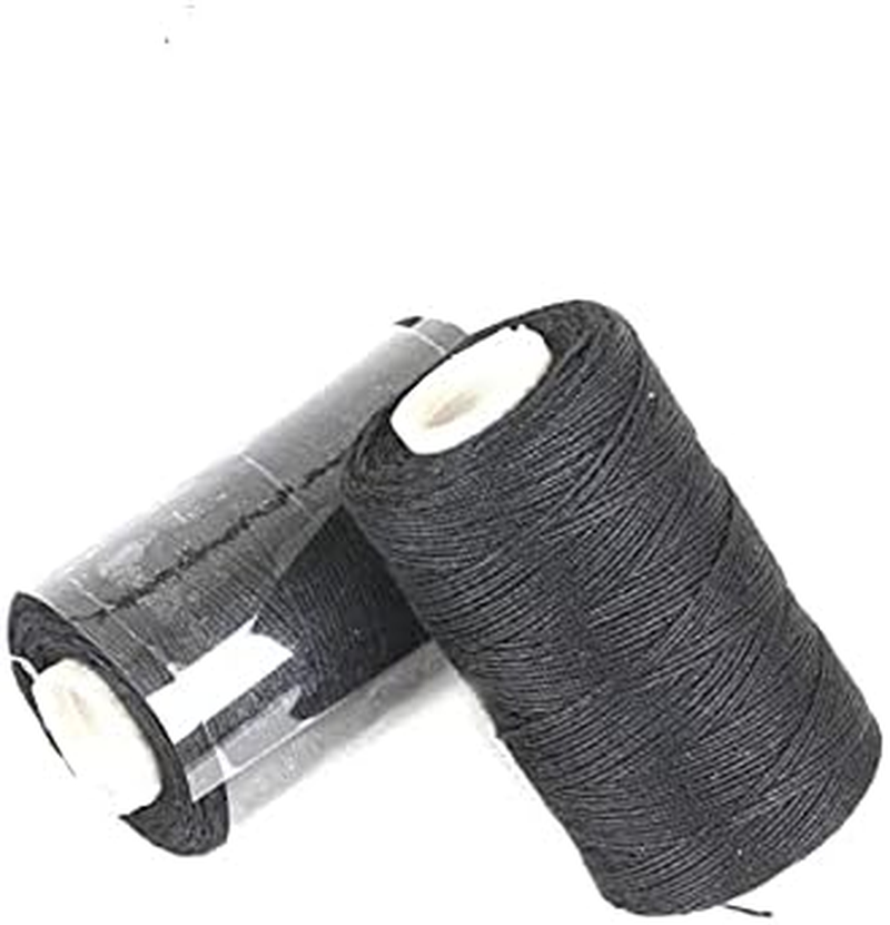 Funyn 3 Rolls Hair Weaving Thread Cotton Sewing Thread Making Wig Clips in Hair Extension Hair Salon Weft Thick Thread with 3 Curved Needles (Mixture Colors) image number 2