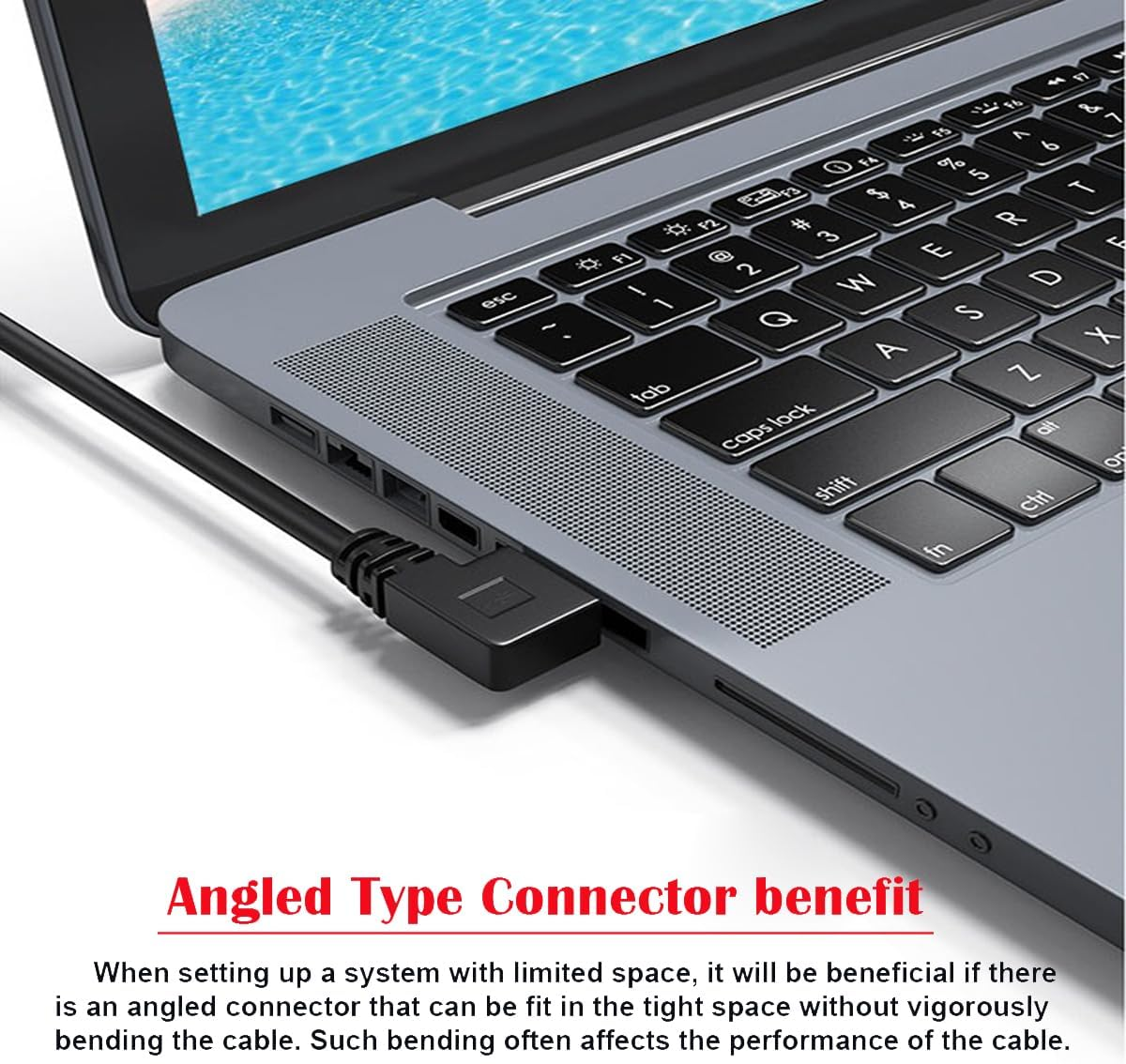 CY 20Cm USB 3.0 Type a 90 Degree Right Angled to Right Angled Data Cable for Hard Drive Computer image number 2