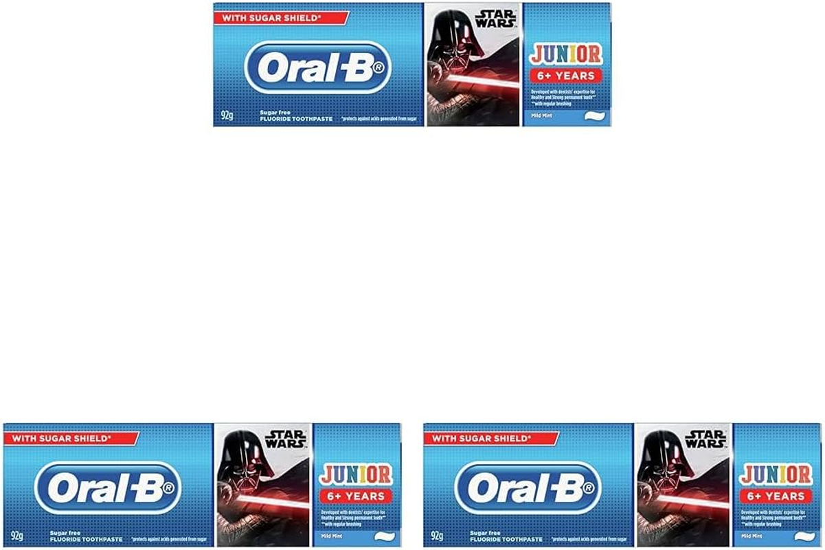 Oral-B Star Wars Junior 6Plus Years Toothpaste Mild Mint, 92G (Pack of 3) image number 3