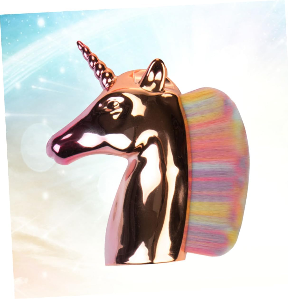 Minkissy Makeup Brush Rainbow Makeup Supplies for Women Girls Ladies for Travel image number 1