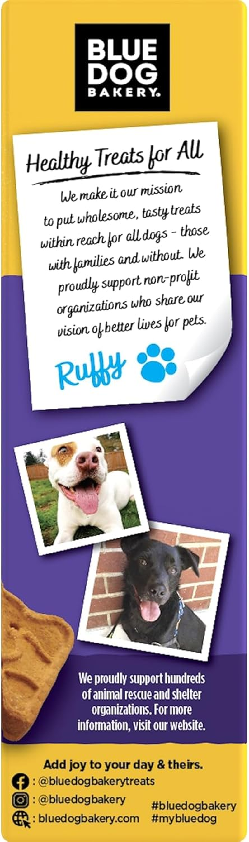 Blue Dog Bakery Natural Dog Treats, More Crunch Large, Assorted Flavors, 18Oz Box, 1 Box image number 3