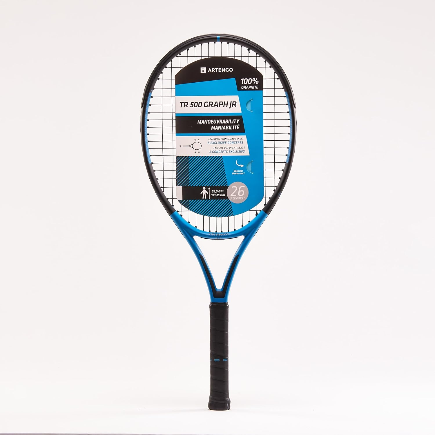 Decathlon - Kids' 26" Tennis Racket Tr500 Graph - Blue - Size 4" (EU 0) - Kids Tennis image number 1
