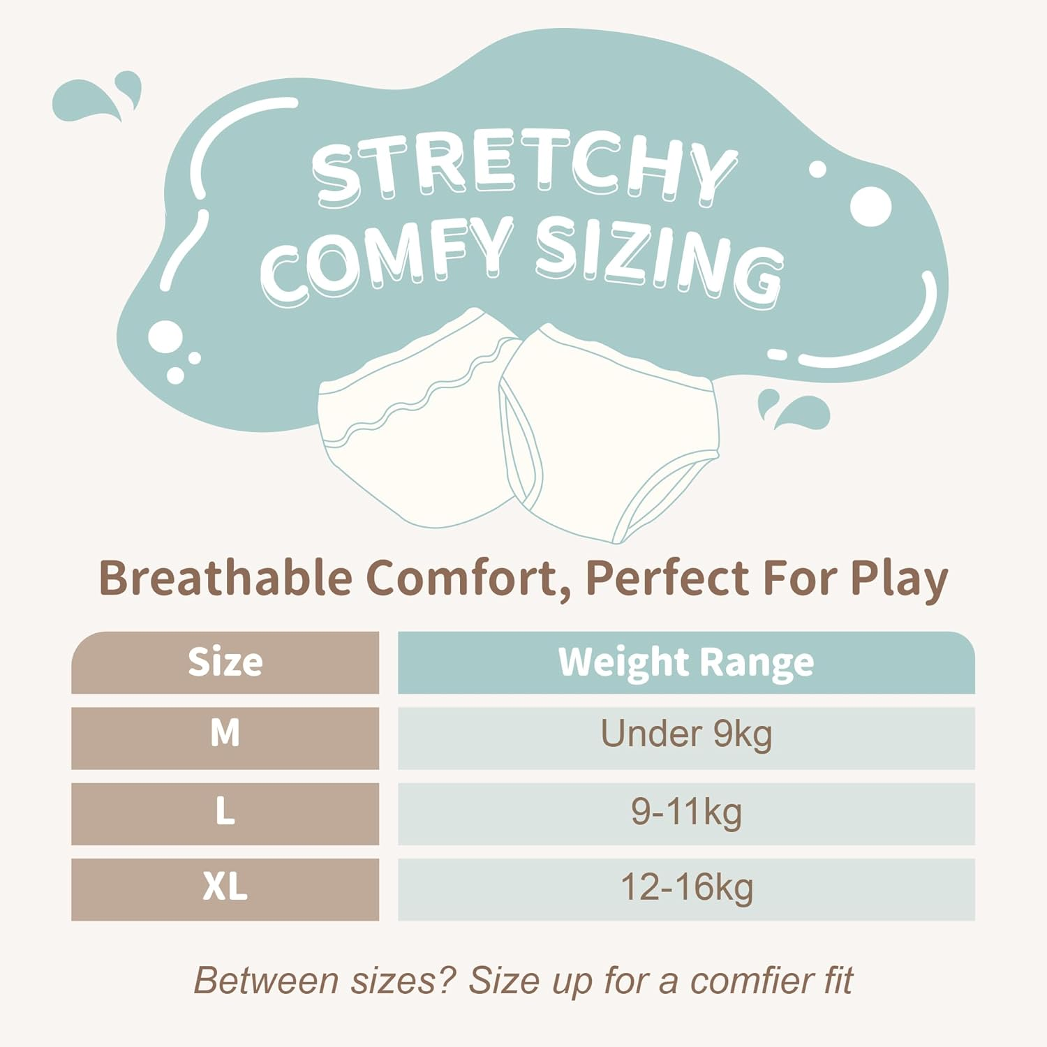 Little Bobo 2-Pack Reusable Swim Nappies (Baby Swim Diapers, Cloth Nappies) &ndash; Eco-Friendly, Waterproof, Quick-Drying, Machine Washable, Gentle on Skin | Fits 9-11Kg, Sizes L (Blush 2 Pack, L) image number 3