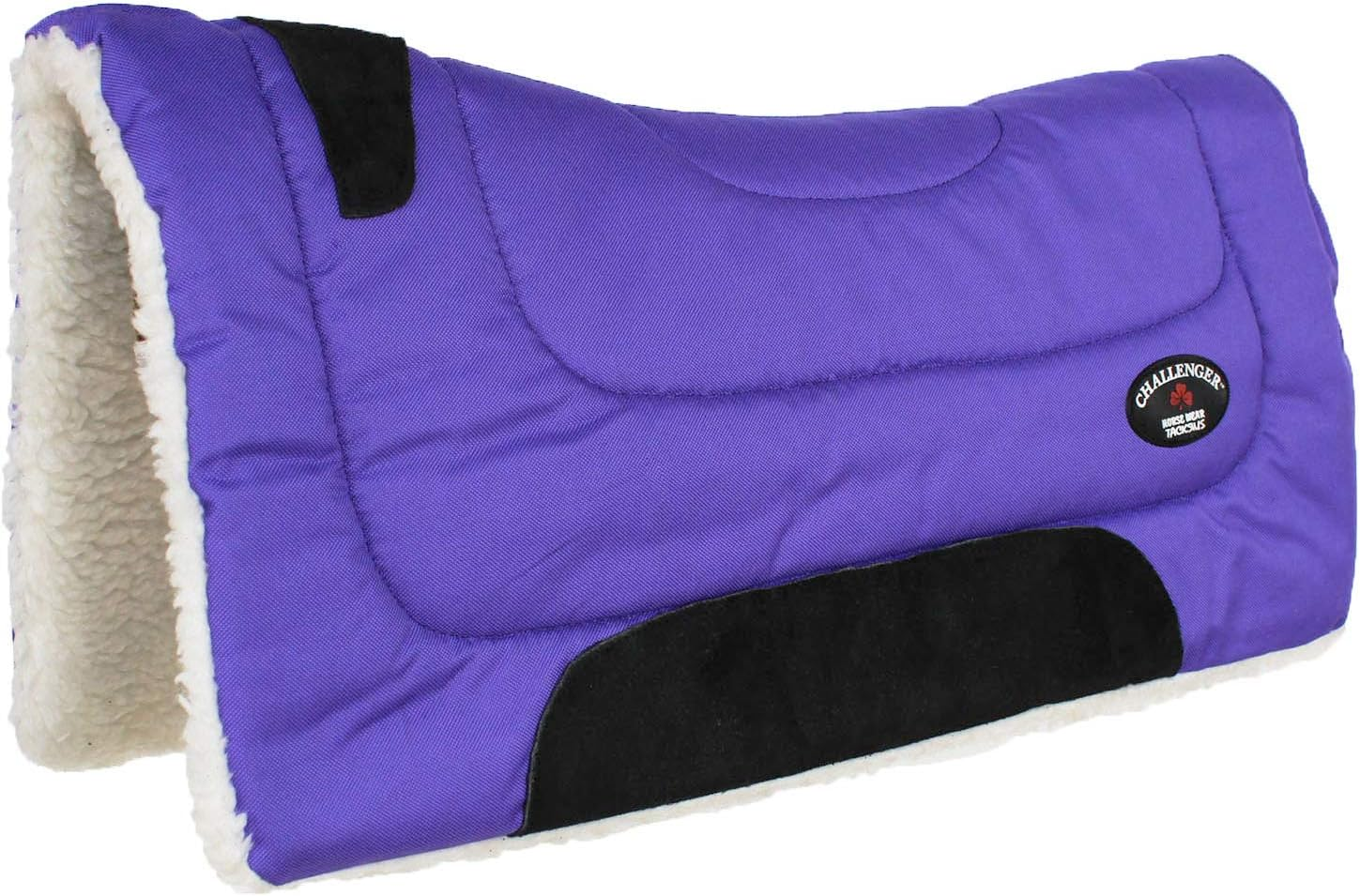 Challenger Horse & Pony Saddle PAD Western Riding Trail Cordura Top Fur Bottom Full 39143