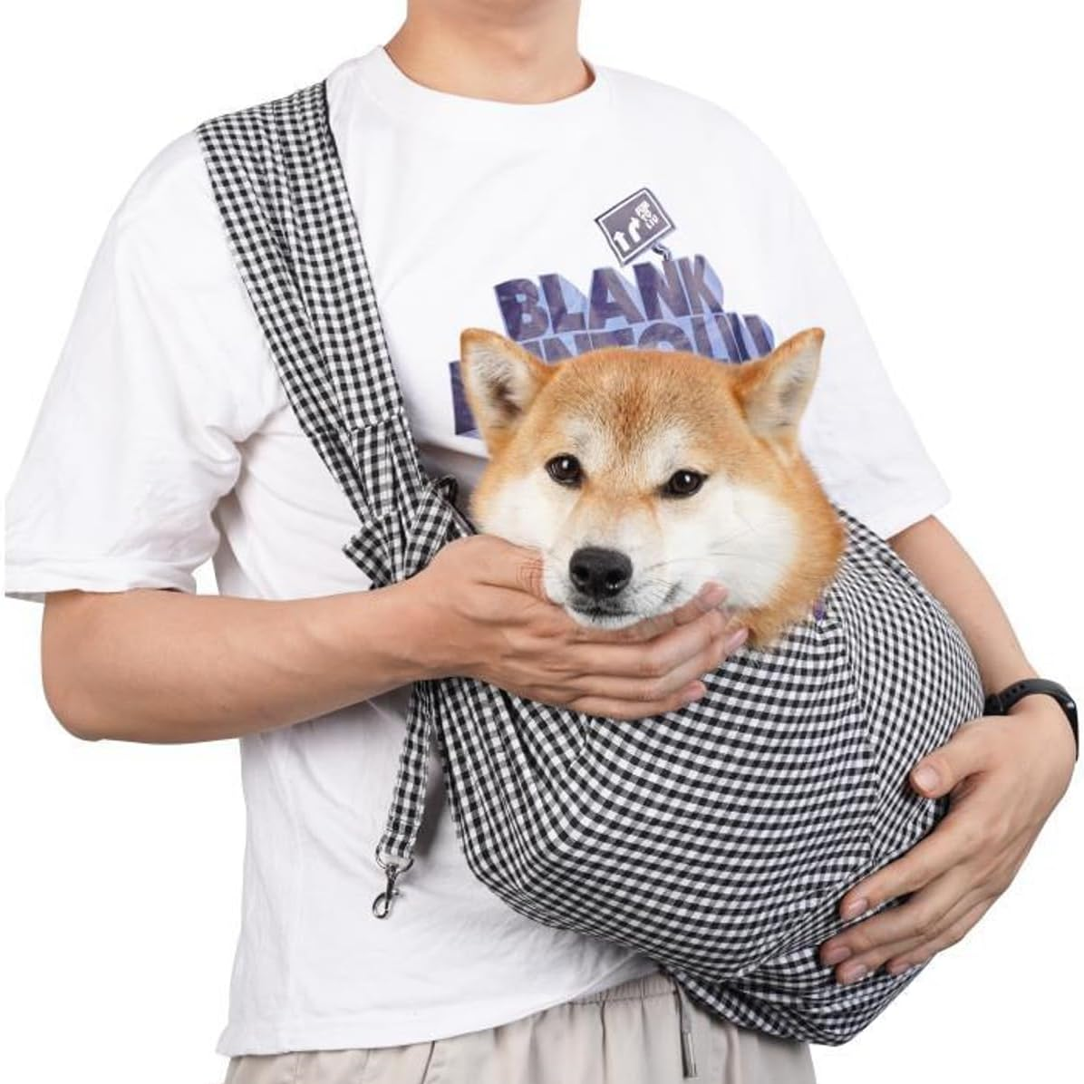 CYBERNOVA Small Pet Dog Cat Sling Carrier for 3-15Lbs, with Pocket,Hand-Free Pet Bag Dog Cat Puppy Carry Bag for Travel and Walking Outdoor (Pink)