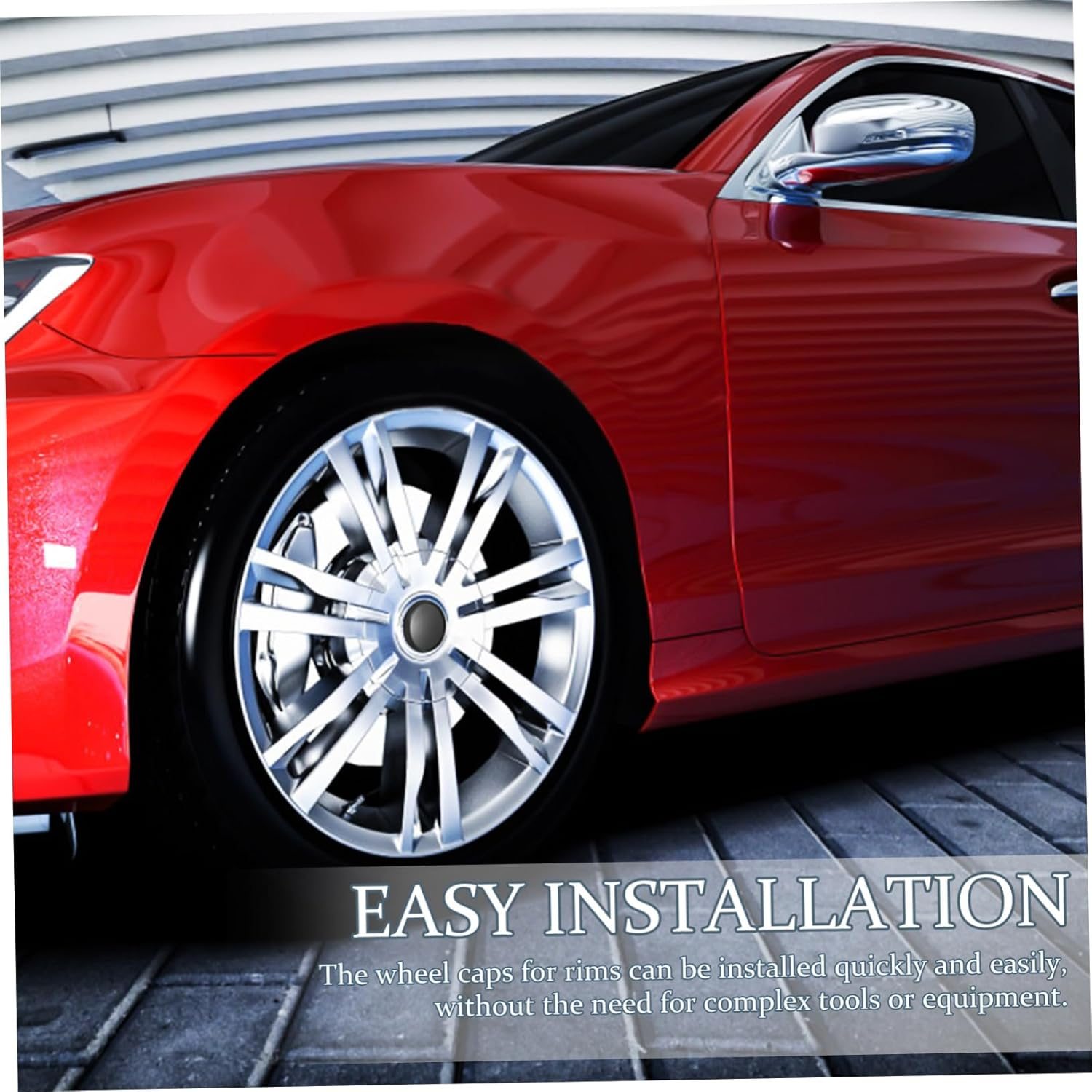 4Pcs Car Wheel Hub Caps Wheel Rim Center Caps Auto Center Hub Vehicle Rim Automotive Easy to Install Abs Material image number 4