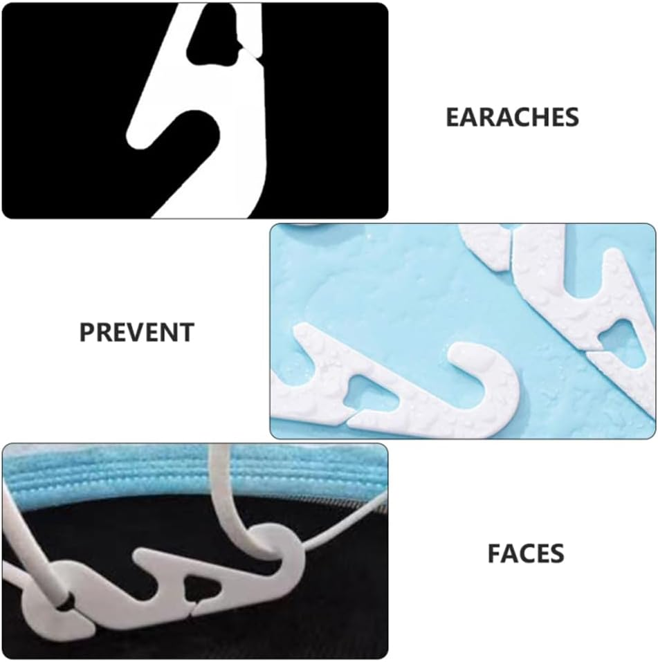 30X Face Mask Adjustable Ear Hook Strap Extension Fixing Clip Ear Buckle AU image number 5