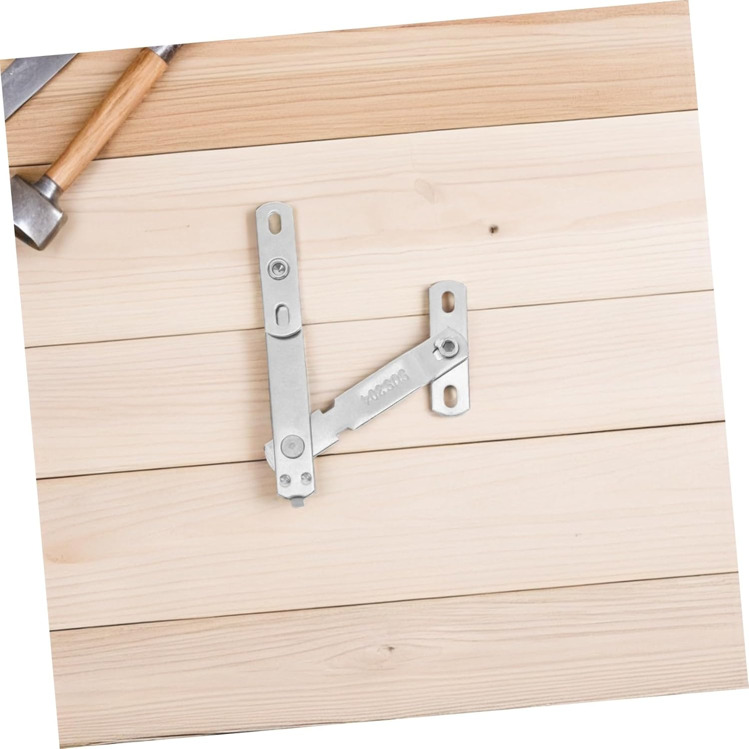 Toddmomy 4 Sets Stainless Steel Window Limiter for Casement and Sliding Windows Safety Opening Restrictor Lock Security Stopper for Home Ventilation Control Silver image number 1