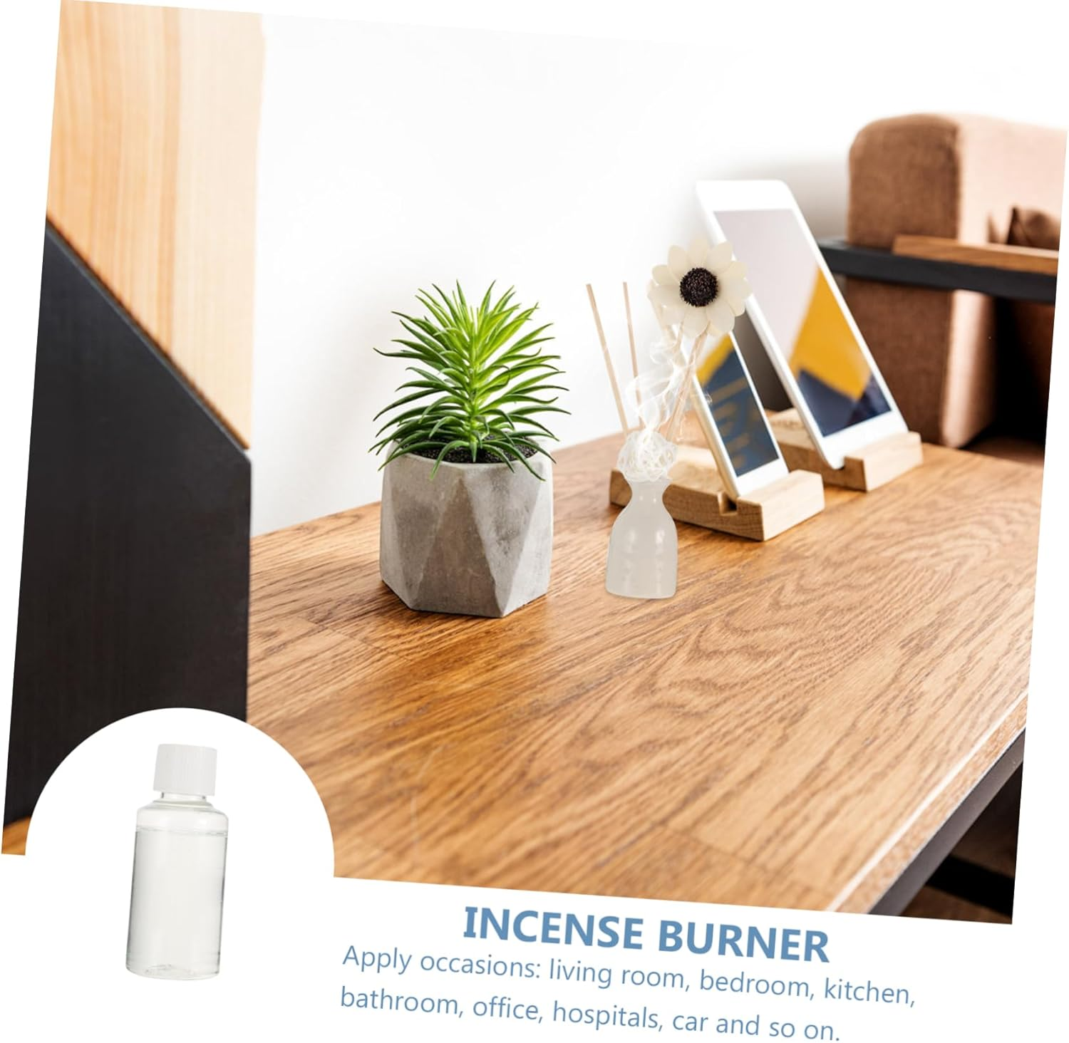 Home Fragrance Aromatherapy Set Rattan Air Freshener Essential Oil Diffuser Fake Flower Ceramic Vase Decor image number 6