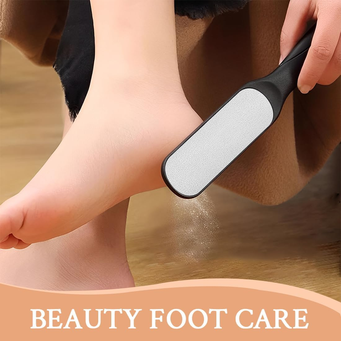 1 Pack Black Callus Rasp, Stainless Steel Double-Sided Callus Rasp Foot for Wet and Dry Cracked Feet image number 5