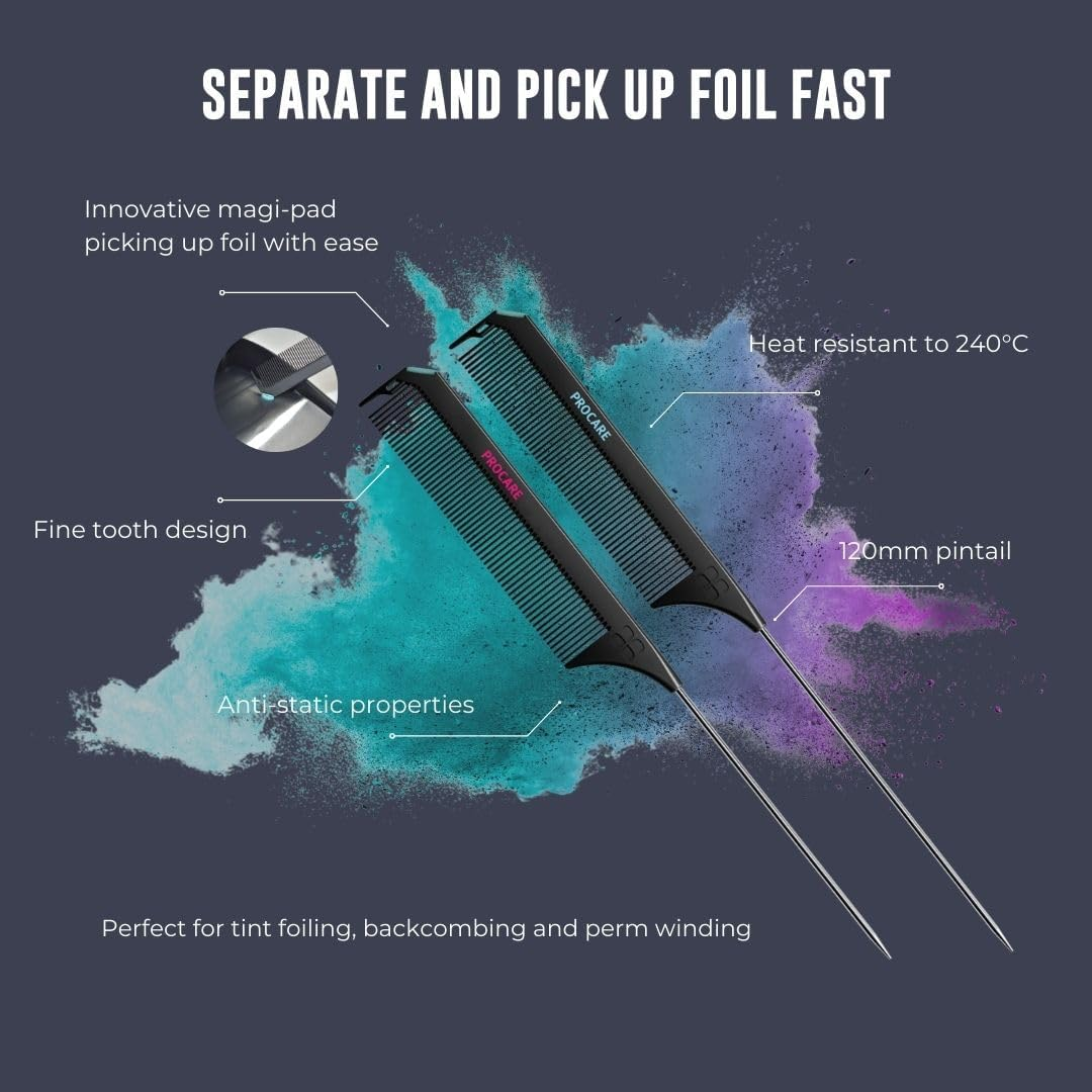 Procare Fast Foiler XL Pin Tail Comb image number 2