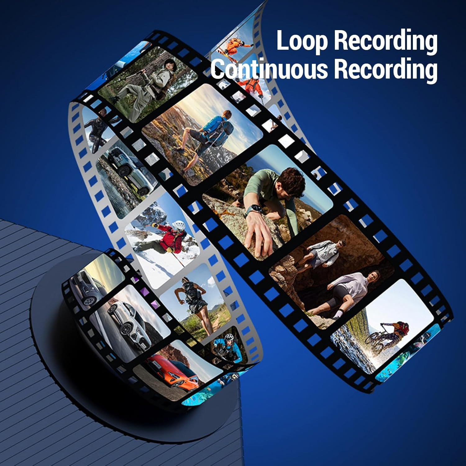 Action Camera 4K, HD Wide Angle Camera with 2 Inch IPS Screen, Versatile Small Wearable Video Camcorder anti Shake with Components for Cycling image number 5