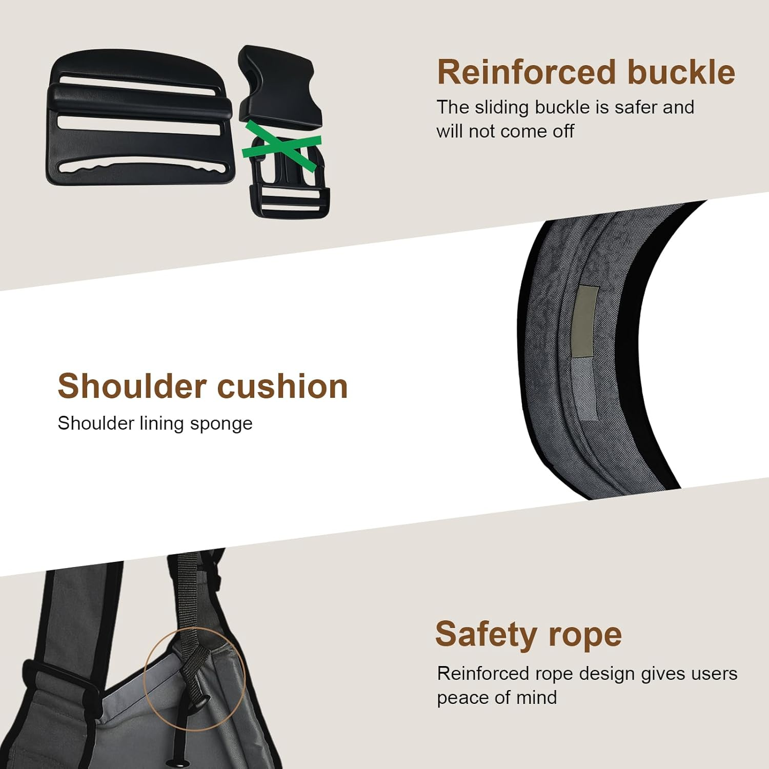 Toddler Carrier - Ergonomic Baby Sling for 6-36 Months (14-45 Lbs) - Adjustable & Breathable Infant Wrap - Hands-Free Design for Parenting - Lightweight for Travel, Shopping & Daily Use image number 6