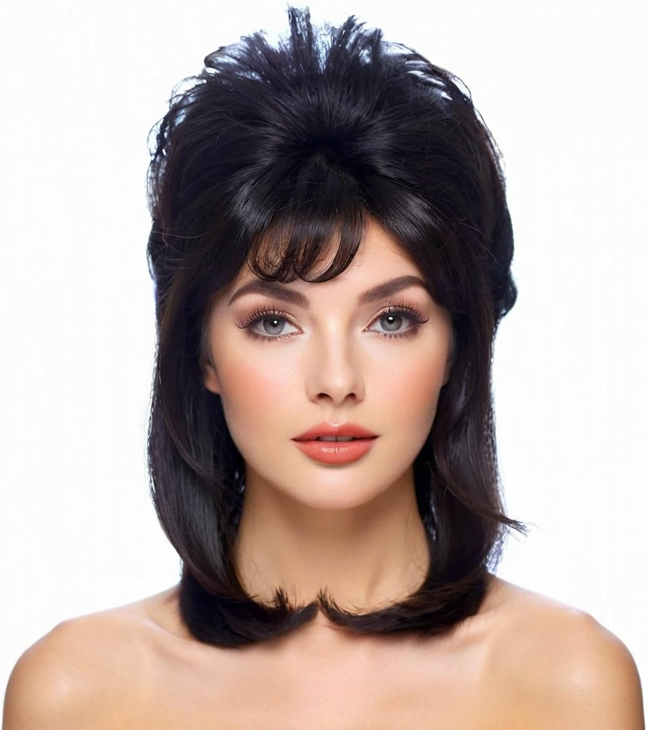 Colonial Judge Wig, Long Wave Wig for Women Men, Halloween Costume Wig, Anime Cosplay Wig, White (White) image number 1