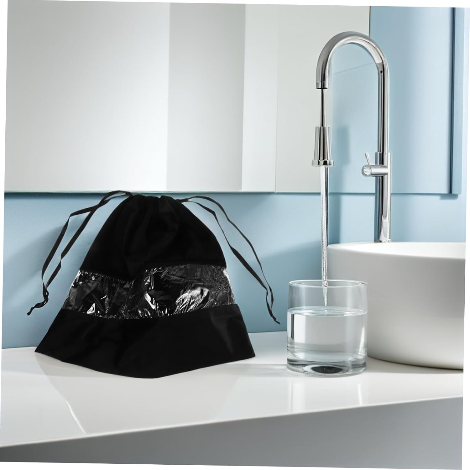 LOORGVEL Velvet Drawstring Hair Dryer Bag for Travel and Home Dustproof Storage Organizer for Hair Tools and Small Items Protective Multipurpose Pouch for Clothes and Accessories