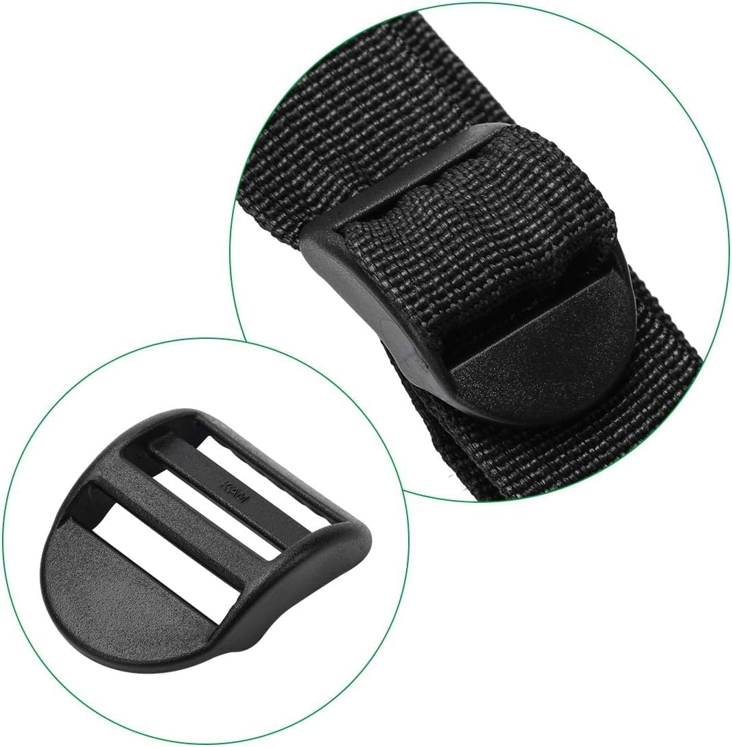 8 Pack Spa Tub Cover Clip Replace Latches Clip Lock Kit for Spa Hot Tub Cover, Spa Cover Clips Replacement with Keys and Slide Buckle, Black image number 1