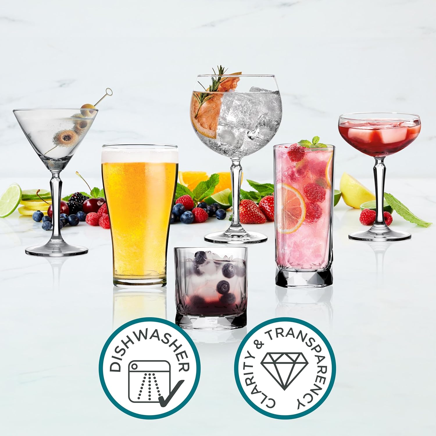 Wiltshire New Salute Gin Glass 2 Piece Set, 600 Ml Capacity image number 3