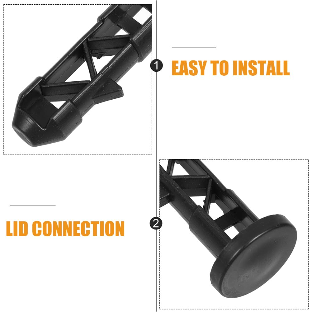 Zerodeko Wheelie Bin Lid Hinge Pins for 240L Trash Bins Plastic Garbage Can Lid Connecting Pins Easy Installation Replacement Parts for Outdoor Waste Bins image number 4