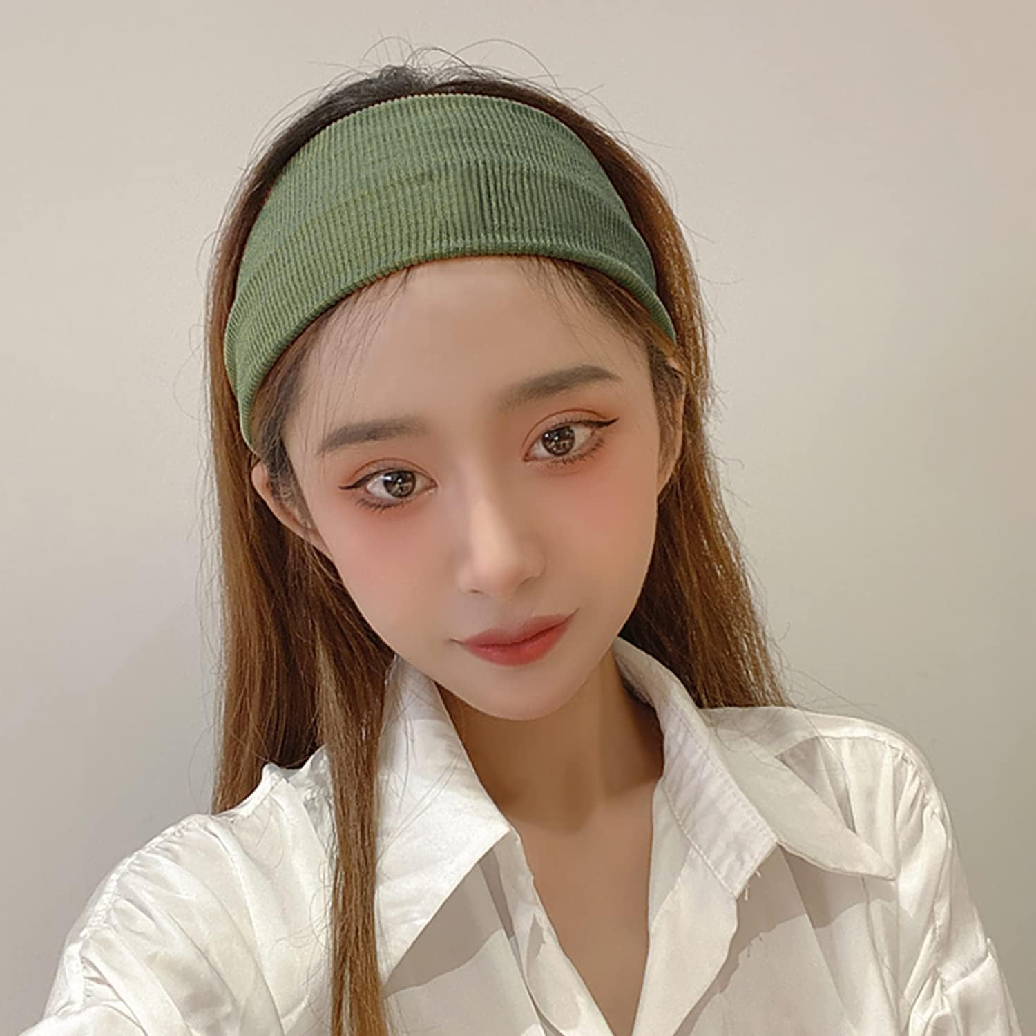 4 Pieces Elastic Headbands, Knitted Headbands, Black Elastic Headbands, Sports Headbands, Yoga Fitness Elastic Headbands for Fitness, Yoga, Running image number 3