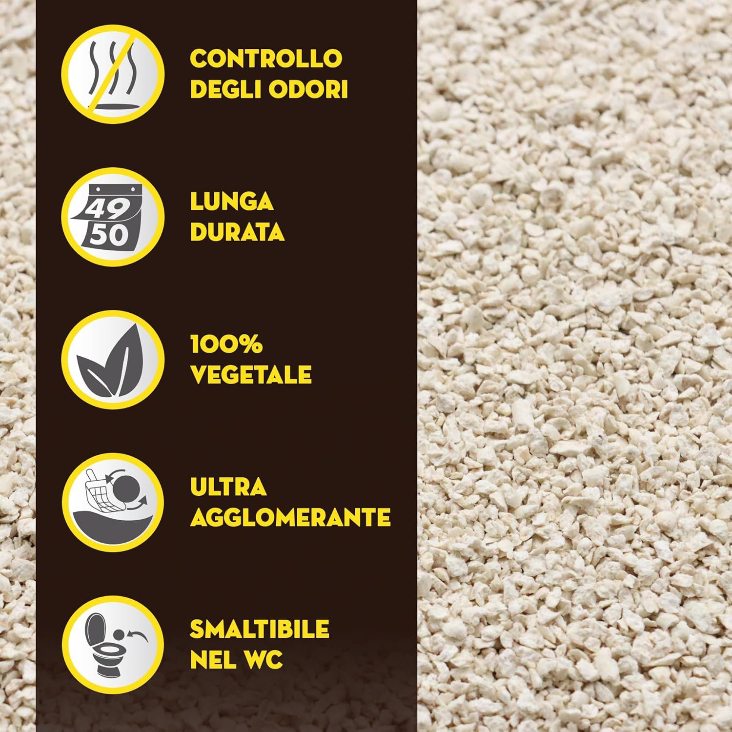 Croci Tofu Clean Litter 10L - Clumping Cat Litter, Biodegradable, Flushes down the Toilet, 100% Vegetable, Long Lasting Anti-Odor Sand image number 3