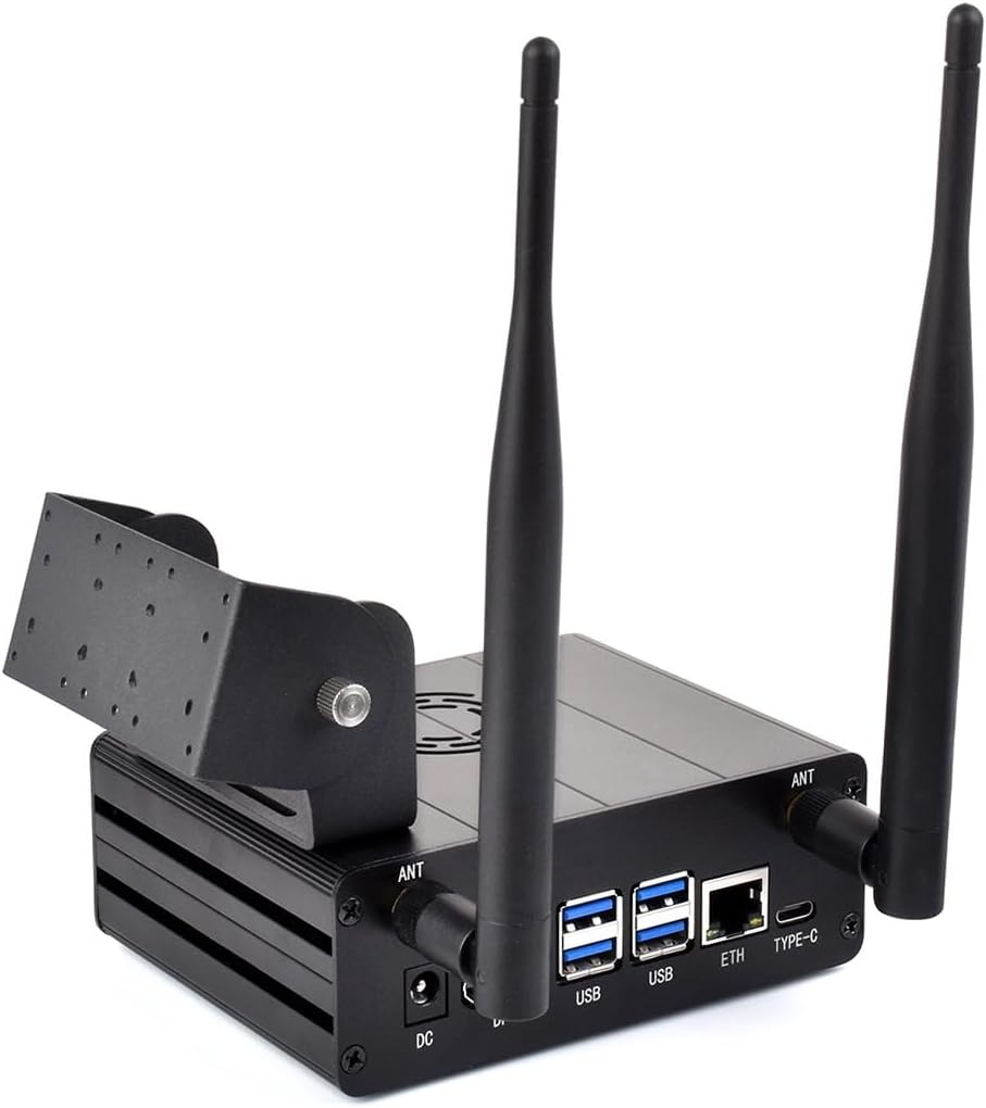 Waveshare Aluminum Alloy Case for Jetson Orin/Orin Nano Super, with Camera Holder, Mini-Computer Case, Compatible with Jetson Orin Nano Super Developer Kit/Orin Nano and Jetson Orin NX Kits image number 3