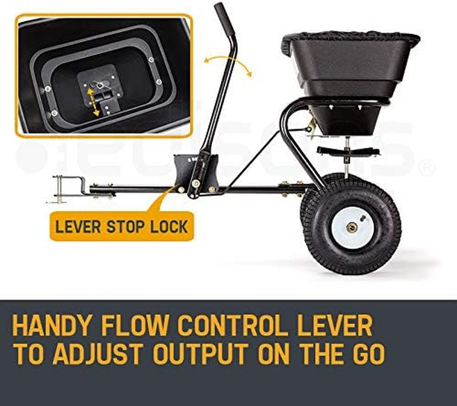 PLANTCRAFT Tow behind Spreader 30Kg / 26L Seed Fertiliser Tow Rotary with Rain Cover image number 6