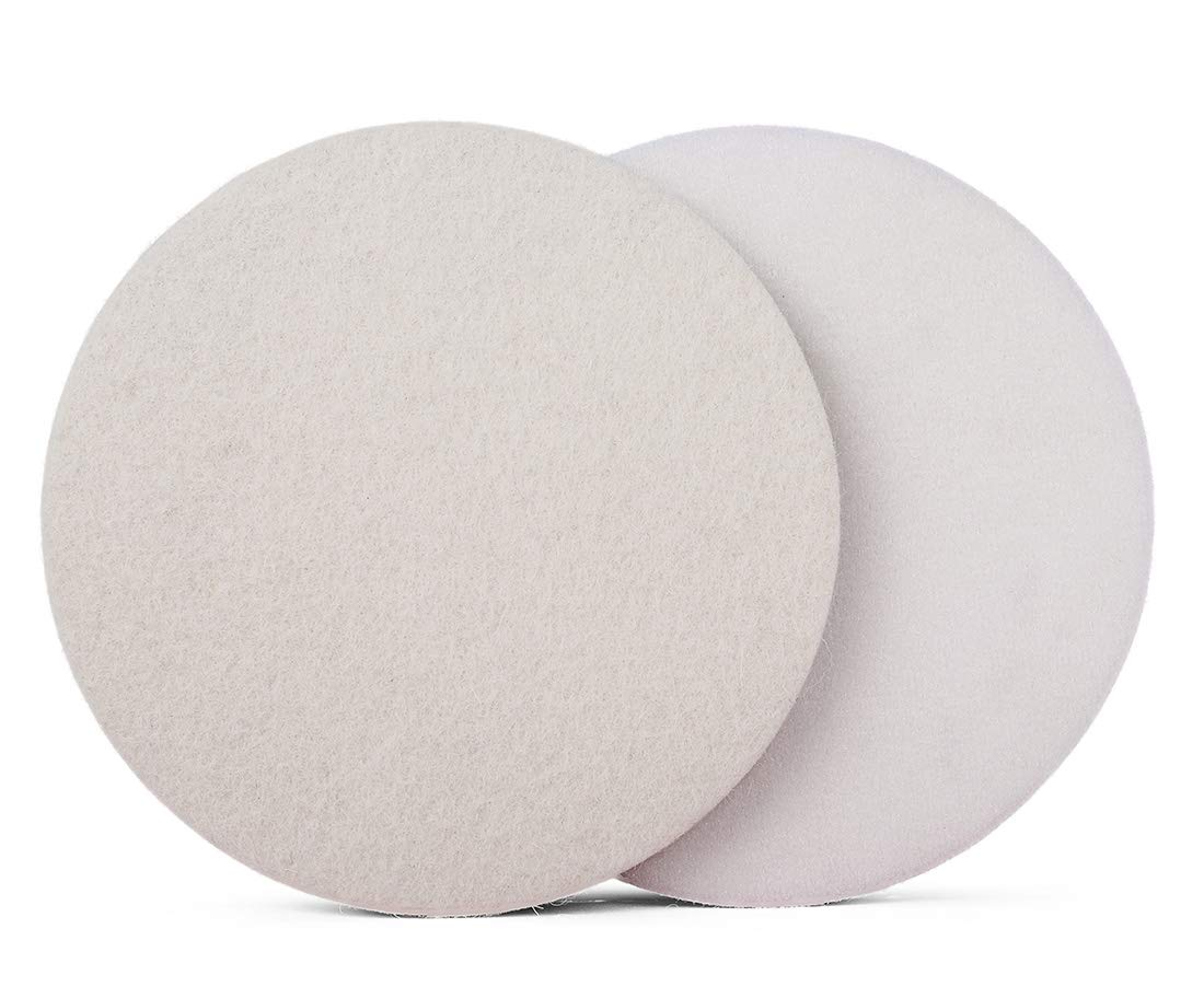 Z-LION 2 Inch Wool Felt Polishing Pads Buffing Wheel for Car Glass Plastic Metal Stone-10Pcs/Set image number 4