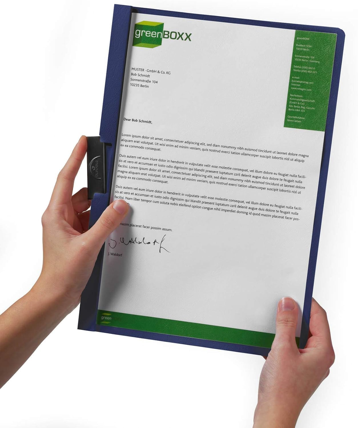 Durable DURACLIP 30 A4 Clip Folder - Holds up to 30 Sheets of A4 Paper - Strong Metal Sprung Clip - Pack of 25 Black Colour Folders for Organising Documents - Anthracite/Grey image number 2