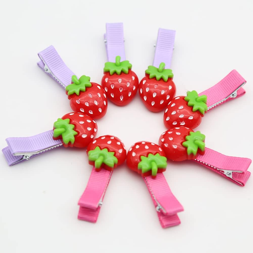 LLHDKF Rurili Mini Resin Strawberry Flat Back for Scrapbooking Embellishment DIY Craft Decors Hair Accessories 50 Pcs（A） image number 6