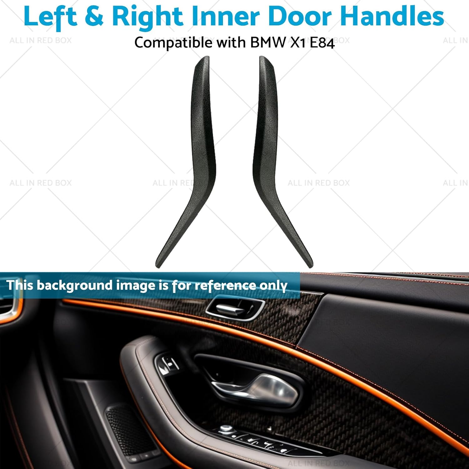 MAX COOL Left & Right Inner Door Handles Pull Panel Trim Cover Suitable for BMW X1 E84 2009-2015 image number 5