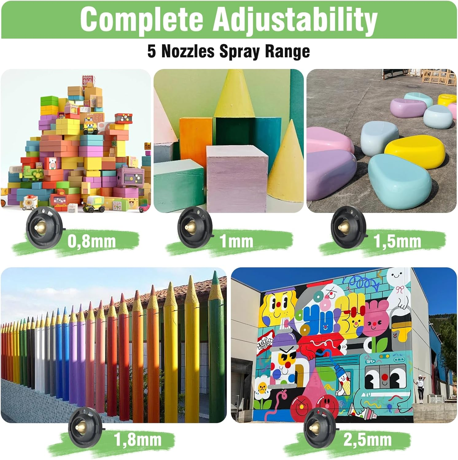 Paint Sprayer, 1400Ml Capacity Paint Spray Gun, 3 Spray Modes Electric Paint Sprayer, Easy to Clean and Assemble, Suitable for Walls, Furniture, Cabinets, Fences, Doors, Chairs (Black) image number 1