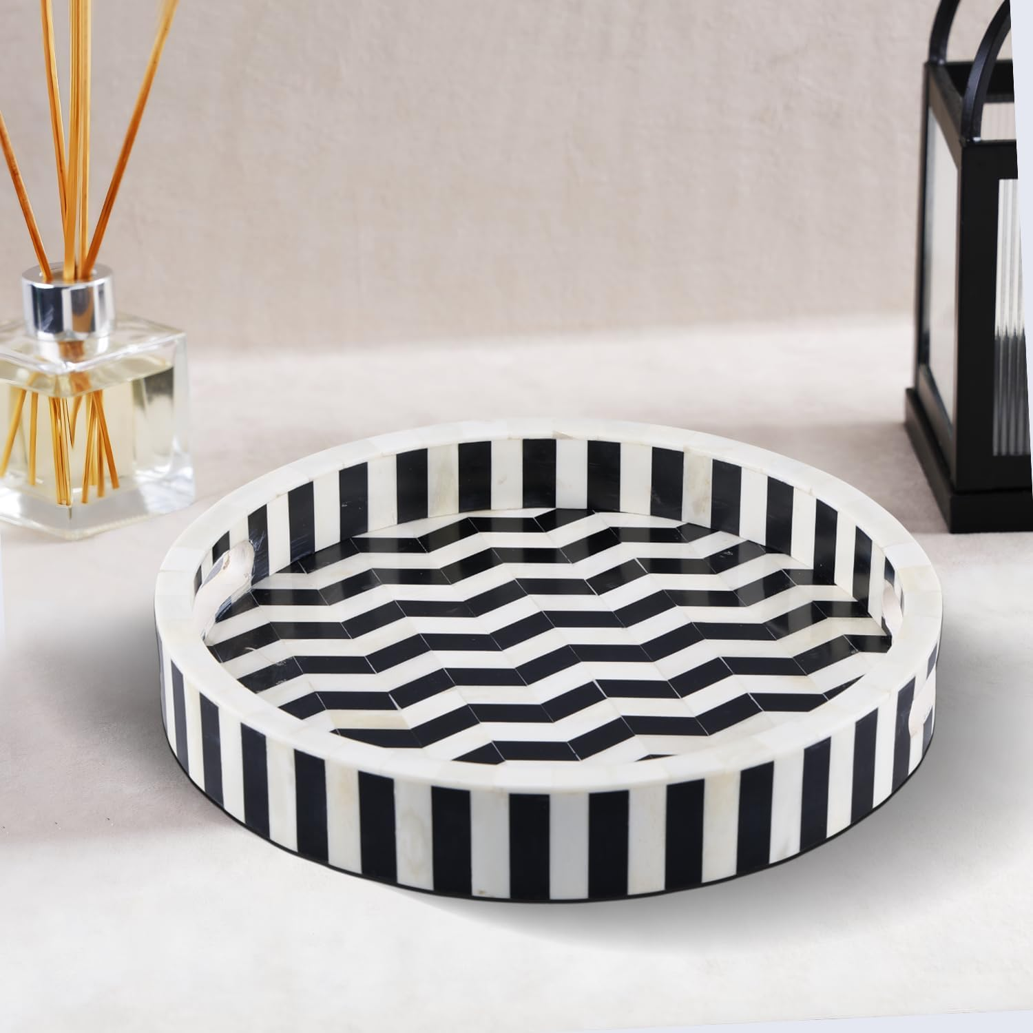 Handicrafts Home Decorative Tray Athens Dinami Collection -12X12 Inch image number 4