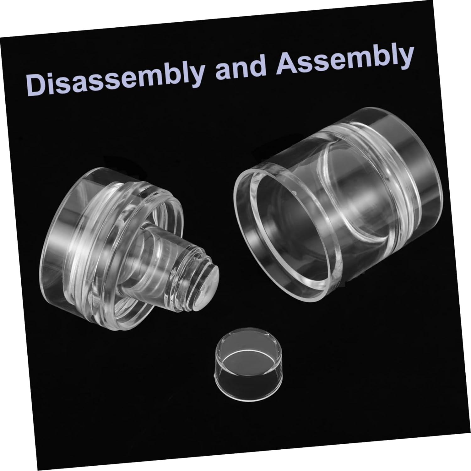 SOESFOUFU 2Pcs Nail Stamping Silicone Stamper Transparent French Tip Manicure Tool Portable Soft Jelly Printer for DIY Nail Art Salon Use image number 3