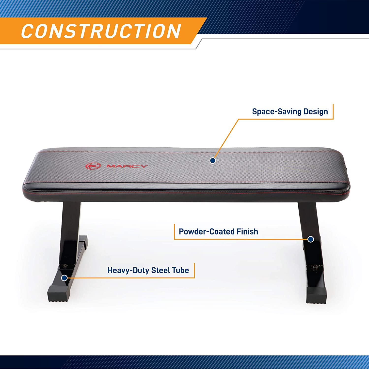 Marcy Flat Utility Weight Bench for Weight Training and Ab Exercises SB-315 image number 1
