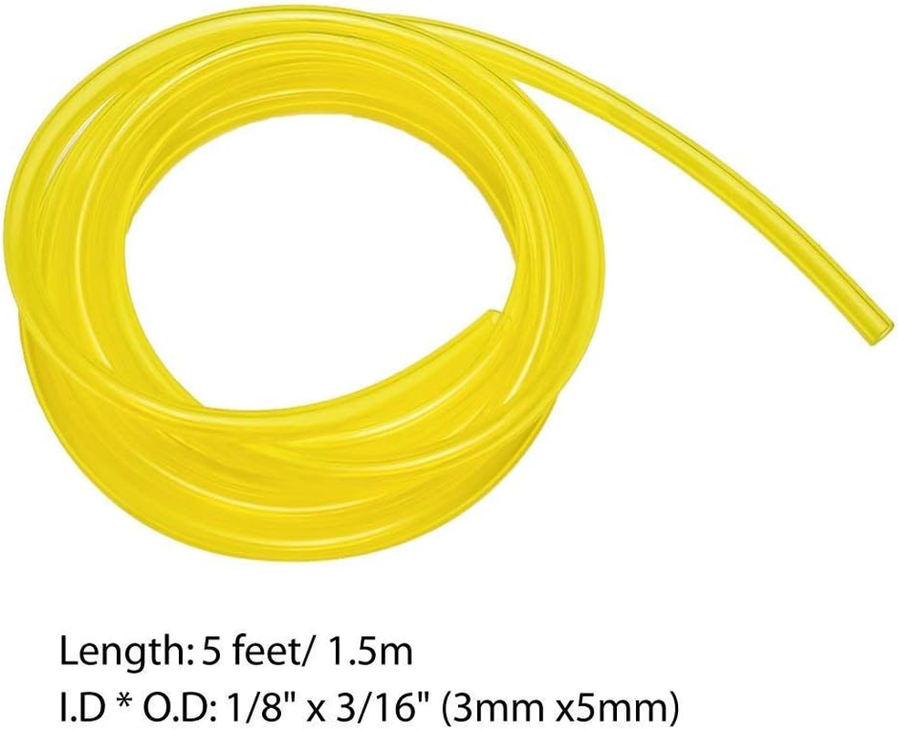 20 Feet Petrol Fuel Line Hose Tube with 4 Sizes Tubing for Common 2 Cycle Small Engine Poulan Craftman Weedeater Chainsaw String Trimmer Blower